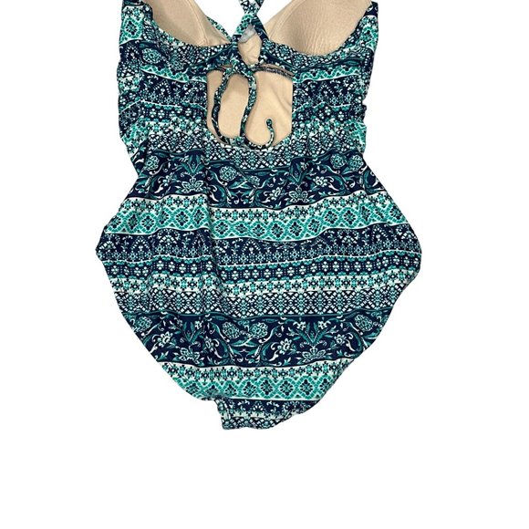 Kona Sol One Piece Swimsuit Bathing Suit Swimwear Padded Cross Straps Tie Back - Picture 4 of 8